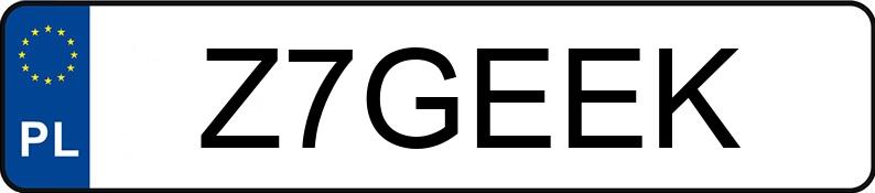Numer rejestracyjny Z7GEEK posiada BMW M2 G2M