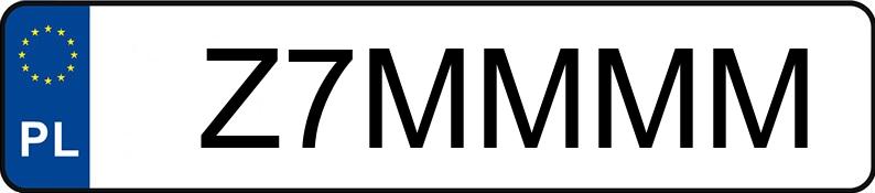 Numer rejestracyjny Z7MMMM posiada BMW M 4 Coupe 3.0 MR`21 E6d G82 Competition M Drivelogic
