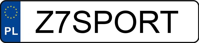 Numer rejestracyjny Z7SPORT posiada LAND ROVER Range Rover Sport III 3.0 Diesel MR`23 E6d SE
