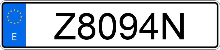 Numer rejestracyjny Z8094N posiada RENAULT 5 Numer rejestracyjny Z8094N posiada RENAULT 5