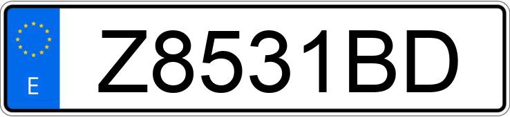 Numer rejestracyjny Z8531BD posiada SEAT TOLEDO