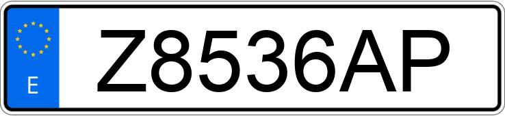 Numer rejestracyjny Z8536AP posiada MERCEDES 190 (201)