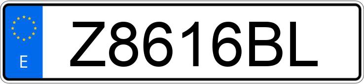 Numer rejestracyjny Z8616BL posiada AUDI 80