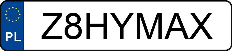 Numer rejestracyjny Z8HYMAX posiada MERCEDES-BENZ S 63 AMG