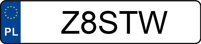 Numer rejestracyjny Z8STW posiada MERCEDES-BENZ C350 4MATIC