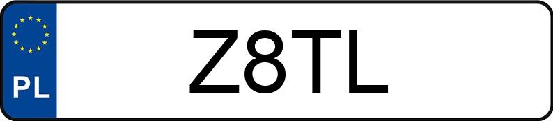 Numer rejestracyjny Z8TL posiada DODGE Charger MR`15 GT