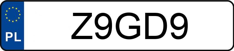 Numer rejestracyjny Z9GD9 posiada PORSCHE 911 Carrera Coupe (991) MR`11 E5 911 Carrera Coupe (991) MR`11 E5