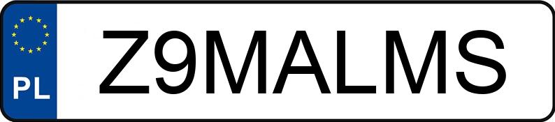 Numer rejestracyjny Z9MALMS posiada BMW M 2 Coupe 3.0 MR`22 E6d/e G87 M 2 Coupe 3.0 MR`22 E6d/e G87