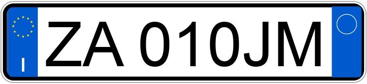 Numer rejestracyjny ZA010JM posiada NISSAN Patrol GR 2a serie