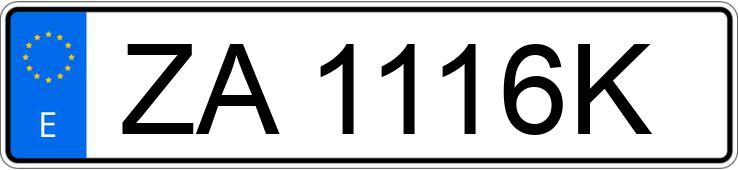 Numer rejestracyjny ZA1116K posiada RENAULT CLIO