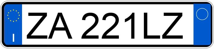 Numer rejestracyjny ZA221LZ posiada Mitsubishi Pajero