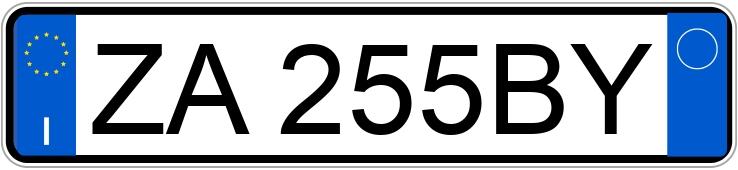 Numer rejestracyjny ZA255BY posiada MITSUBISHI Pajero