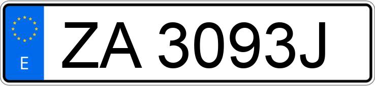 Numer rejestracyjny ZA3093J posiada JEEP GRAND CHEROKEE