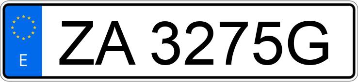 Numer rejestracyjny ZA3275G posiada BMW SERIE 3