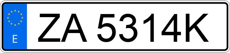 Numer rejestracyjny ZA5314K posiada BMW SERIE 3