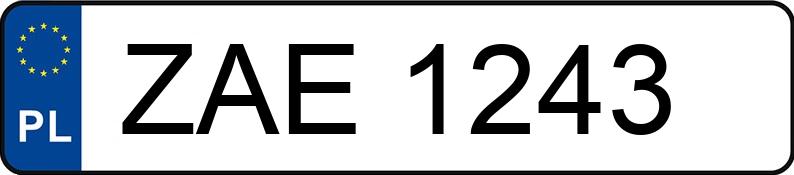 Numer rejestracyjny ZAE 1243 posiada FSM-BIELSKO B. POLSKI FIAT 126P 650 - ZAE1243