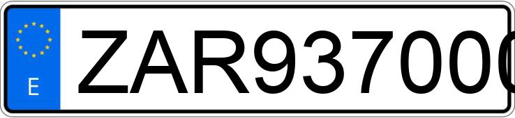 Numer rejestracyjny ZAR93700005021121 posiada ALFA ROMEO 147 Numer rejestracyjny ZAR93700005021121 posiada ALFA ROMEO 147