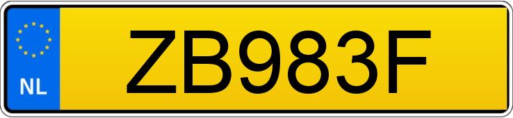 Numer rejestracyjny ZB983F posiada VOLVO XC60