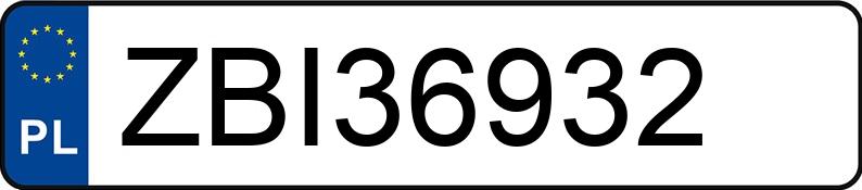 Numer rejestracyjny ZBI 36932 posiada VOLKSWAGEN SHARAN - ZBI36932