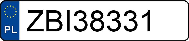 Numer rejestracyjny ZBI 38331 posiada BMW 523 - ZBI38331