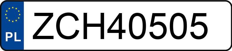 Numer rejestracyjny ZCH 40505 posiada TOYOTA C-HR - ZCH40505