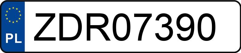 Numer rejestracyjny ZDR 07390 posiada MERCEDES-BENZ E 300 - ZDR07390