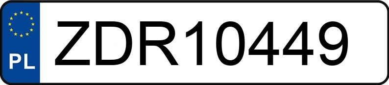 Numer rejestracyjny ZDR 10449 posiada VOLKSWAGEN TOURAN 2.0 TDI - ZDR10449