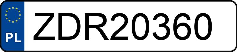 Numer rejestracyjny ZDR 20360 posiada VOLKSWAGEN SHARAN 1.9 TDI - ZDR20360