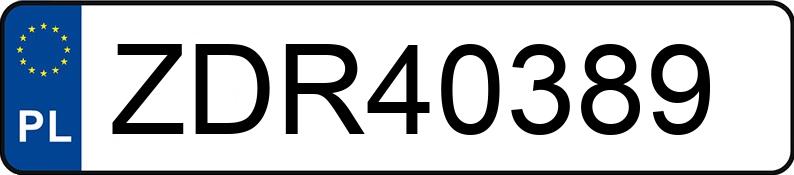 Numer rejestracyjny ZDR 40389 posiada TOYOTA RAV 4 2.0 TD MR`01 E3 4x4 - ZDR40389