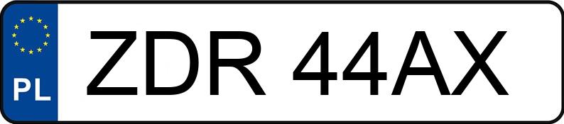 Numer rejestracyjny ZDR 44AX posiada AUDI A4 1.9 TDi Kat. B5 A4 1.9 TDi Kat. B5 - ZDR44AX