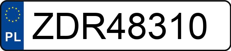 Numer rejestracyjny ZDR 48310 posiada HONDA CR-V - ZDR48310