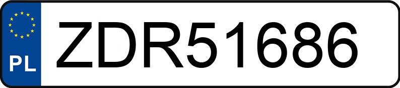 Numer rejestracyjny ZDR 51686 posiada TOYOTA YARIS - ZDR51686