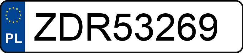 Numer rejestracyjny ZDR 53269 posiada HONDA CIVIC - ZDR53269