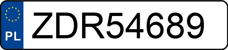 Numer rejestracyjny ZDR 54689 posiada FORD FIESTA - ZDR54689