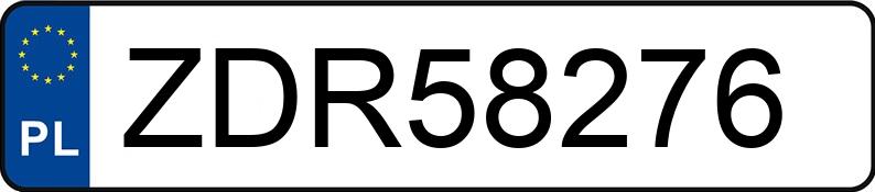 Numer rejestracyjny ZDR 58276 posiada BMW 320D - ZDR58276