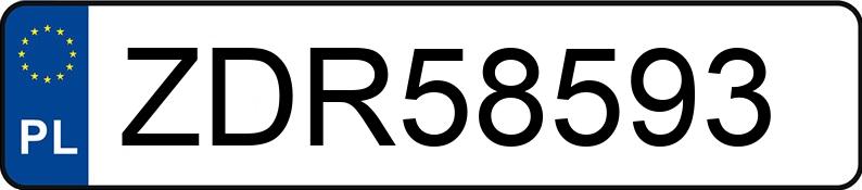 Numer rejestracyjny ZDR 58593 posiada BMW 318 - ZDR58593