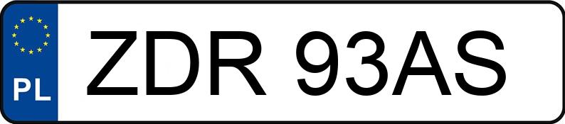 Registreringsnummeret ZDR 93AS har MERCEDES-BENZ 250 D 124 250D - ZDR93AS