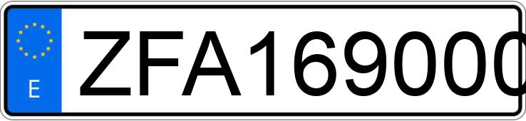 Numer rejestracyjny ZFA16900000656288 posiada FIAT PANDA