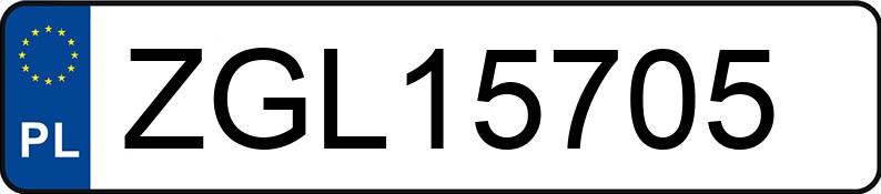 Numer rejestracyjny ZGL 15705 posiada CHRYSLER Town & Country 3.3 Kat. MR`04 E4 LX Aut. - ZGL15705