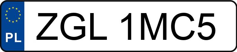 Numer rejestracyjny ZGL 1MC5 posiada BRANDYS PS - ZGL1MC5