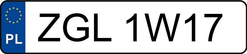 Numer rejestracyjny ZGL 1W17 posiada HANGLONG HL50QT-35 LB50QT-35 - ZGL1W17