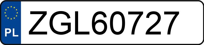 Numer rejestracyjny ZGL 60727 posiada IVECO  - ZGL60727