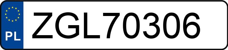 Numer rejestracyjny ZGL 70306 posiada FORD MONDEO - ZGL70306