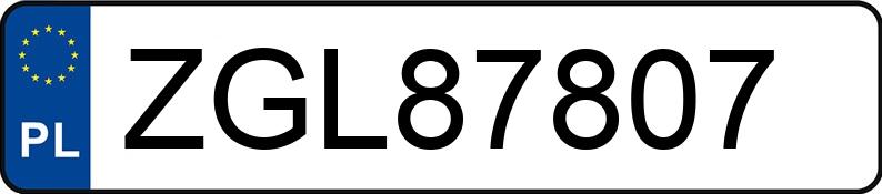 Numer rejestracyjny ZGL 87807 posiada JEEP GRAND CHEROKEE - ZGL87807