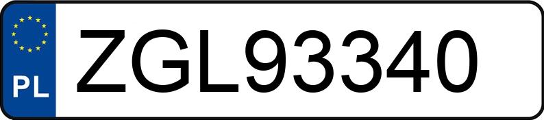 Numer rejestracyjny ZGL 93340 posiada FORD FIESTA 2.0 - ZGL93340