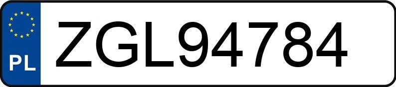 Numer rejestracyjny ZGL 94784 posiada RENAULT LAGUNA - ZGL94784