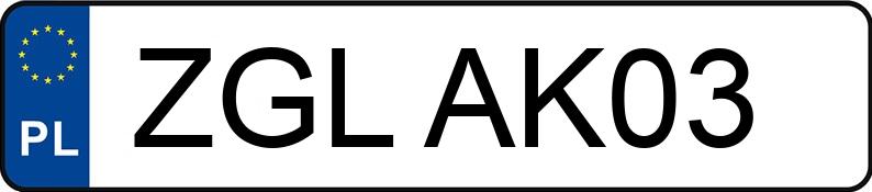 Numer rejestracyjny ZGL AK03 posiada VOLKSWAGEN JETTA - ZGLAK03