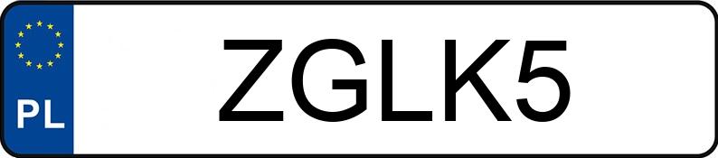 Numer rejestracyjny ZGL K5 posiada GAZ WOŁGA 24 - ZGLK5