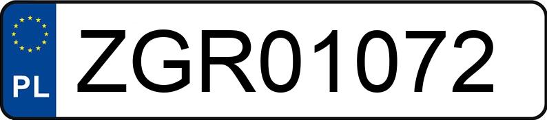 Numer rejestracyjny ZGR 01072 posiada AUDI A4 - ZGR01072