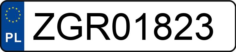 Numer rejestracyjny ZGR 01823 posiada AUDI A3 - ZGR01823